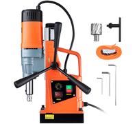 VEVOR Perceuse Magnétique Diamètre 50 mm Profondeur 50 mm Carotteuse à Diamant 1550 W 13000 N 500 tr/min Perceuse à Colonne Trou Net pour Rénovation Maison Construction de Navire Chemin de Fer Pont