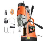 VEVOR Perceuse Magnétique Diamètre 50 mm Profondeur 50 mm Carotteuse à Diamant 1550 W 13000 N 500 tr/min Perceuse à Colonne Trou Net pour Rénovation Maison Construction de Navire Chemin de Fer Pont