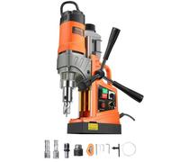 VEVOR Perceuse magnétique, 1450 W, perceuse électrique portable, diamètre d'alésage 40 mm, 12500 N, 800 tr/min, avec vitesse variable, pour rénovation maison construction de navire chemin de fer pont