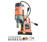 VEVOR Perceuse Magnétique, Moteur 1450 W, Perceuse à Colonne Portable, Diamètre de Carottage 50 mm, Force Magnétique 13000 N, 6 Forets de Carottage, Vitesse Variable, pour Surfaces Métalliques