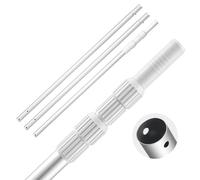 VEVOR Perche de piscine télescopique de 1 à 4,6 m, poteau de piscine professionnel réglable avec 2 rallonges, bâton de nettoyage en alliage d'aluminium, pour épuisette, brosse, tête d'aspirateur