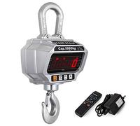 VEVOR Peson Électronique 5000kg/11000lbs,Balance à Grue OCS-T,Balance Suspendue industrielle 5T avec crochet et écran LED équipé la télécommande pour le chantier,la pêche,la chasse etc