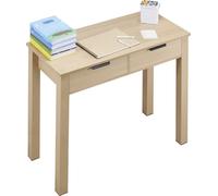 VEVOR Petit Bureau avec tiroirs pour Chambre à Coucher, Table d'étude Simple et Moderne pour Dessiner, Lire et écrire, Bureau d'ordinateur rectangulaire en MDF avec Rangement, pour Maison, Bois Clair