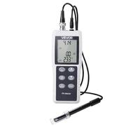VEVOR pH Mètre Numérique 0-14 pH, Kit de Testeur pH, Sonde Étanche IP68 avec Étalonnage Automatique à 3 Points, pour Hydroponie et Eau Potable, Sonde de Température, Poudre d'Étalonnage et Mallette