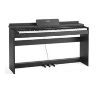 VEVOR Piano Numérique 88 Touches Lestées, Mode Double Clavier Haut-parleurs, avec Pupitre à Partitions, Support, Casque, Pédale de Sustain, 680 Sonorités, Connexion Sans Fil, pour Débutants, Noir