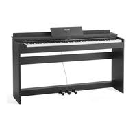 VEVOR Piano Numérique 88 Touches Lestées, Mode Double Clavier Haut-parleurs, avec Pupitre à Partitions, Support, Casque, Pédale de Sustain, 680 Sonorités, Connexion Sans Fil, pour Débutants, Noir