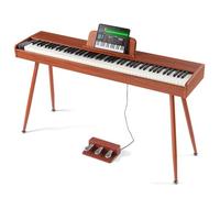 VEVOR Piano Numérique 88 Touches Piano Électrique Double Clavier & Haut-parleur, Support Piano à Quatre Pieds avec Casque, 200 Tonalités & Rythmes, Supporte Bluetooth/USB/MIDI pour Débutants