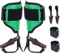 VEVOR Pics à grimper dans les arbres, 1 paire de pics à grimper en acier allié, capacité de charge 350 lbs, équipement pour grimper dans les arbres avec sangles et protection des pics, équipement d'en