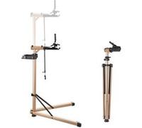 VEVOR Pied d'atelier vélo pliable, hauteur réglable de 1025-1510 mm, support de réparation de vélo robuste, charge 49,9 kg, stand de bicyclettes avec grand plateau à outils, pour VTT et vélos de route