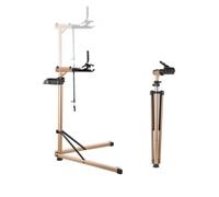 VEVOR Pied d'atelier vélo pliable, hauteur réglable de 1025-1510 mm, support de réparation de vélo robuste, charge 49,9 kg, stand de bicyclettes avec grand plateau à outils, pour VTT et vélos de route