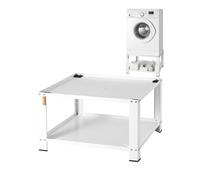 VEVOR Piédestal à linge avec étagère de rangement, 28"L x 28" lx 16" H, plate-forme de support pour laveuse et sécheuse, ajustement universel, capacité de 660 lb, base multifonctionnelle en acier robu