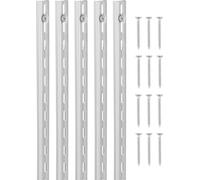 VEVOR Pilote d'étagère, 990 mm, pack de 10, système d'étagères murales verticales, système de support robuste avec rails d'étagères à fente unique, 40 vis