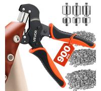 VEVOR Pince à Œillets 6 mm/10 mm/12 mm, Kit d'Outils à Œillet 900 Pièces