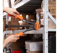VEVOR Pince à Insert Fileté Outil à Riveter 35 cm 7 Mandrins 70 Écrous à Sertir