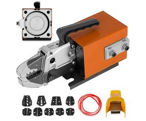 VEVOR Pince à Sertir les Bornes de Fil Am-10 Outil de Sertissage Pneumatique à Air Comprimé jusqu'à 16 mm² avec 10 Jeux de Matrices pour de Nombreux Types de Bornes pour Électricien Entretien Atelier