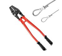 VEVOR Pince à sertir manuelle Swager de 61 cm à 5 cavités de 0,6 cm à 1,9 cm pour manchons ovales en cuivre et aluminium et manchons d'arrêt