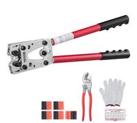 VEVOR Pince à Sertir Outil Sertissage Cosse Batterie AWG10-1/0 Cuivre Alu