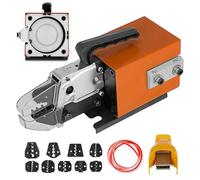 VEVOR Pince à sertir pneumatique Am-10, machine à sertir jusqu'à 16 mm², orange, avec 10 ensembles de matrices pour de nombreux types de terminaux
