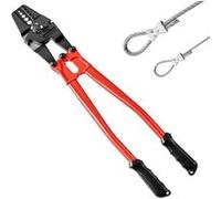 VEVOR Pince à Sertir Pro en Acier Allié Capacité 1/16'' 3/32'' 1/8'' 5/32"et 3/16"