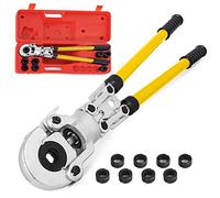 VEVOR Pince à sertir U16, U20, U25, U32, TH16, TH20, TH26, TH32 mm, pince à sertir pince à pression 6 T force de pression, pince à sertir avec tête rotative à 360 ° et poignée ergonomique