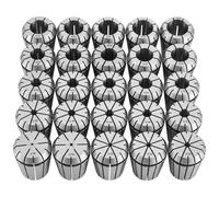 VEVOR Pince de Serrage ER32 1/16-13/16 pouce 25 PCS Jeu de Pinces Ressort pour Fraiseuses, Perceuses Colonne, Haute Concentricité TIR 0,0008 pouce, Acier Allié, Outil de Mandrin Tour, Étui Individuel