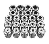 VEVOR Pince de Serrage ER40 1/8-1 pouce 23 PCS Jeu de Pinces à Ressort pour Fraiseuses, Perceuses Colonne CNC, Haute Concentricité TIR 0,0006 pouce, Acier Allié, Outil de Mandrin Tour avec Coffret