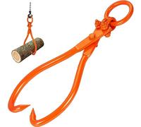 VEVOR Pince Forestière pour Troncs 457,2 mm Pince de Levage pour Bois Bûches Crochets 2 Griffes Pivotante Capacité de Charge 350 kg Pince à Bois en Acier pour Tracteurs VTT Camions Chariots Élévateurs