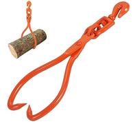 VEVOR Pince Forestière pour Troncs, 457,2 mm Pince de Levage pour Bois Bûches Rotative Crochets 2 Griffes Capacité 350 kg Pince à Bois en Acier Outil Forestier pour Manutention, Traînage, Transport