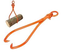 Pince Forestière pour Troncs - VEVOR - Pince Forestière de Levage pour Troncs Bûches 812,8 mm 2 Griffes 700 kg,865 x 317 x 90mm