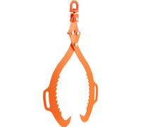 VEVOR Pince forestière professionnelle 710-812 mm, 2 mâchoires, acier, pince de levage capacité de charge 700 kg, modèle à mâchoires dentées, pince de remorquage, pince à crochet pour camions