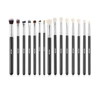 VEVOR Pinceaux Maquillage 15 PCS pour Fond de Teint Fard à Paupières Poils Doux