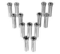 VEVOR Pinces de Serrage de Précision R8 13PCS 1/8''-7/8'' 3,2-22,2 mm Acier Allié 45# TIR 0,0012"/30 μm avec 13 Boîtes de Rangement Étiquetées, pour Fraiseuse, Perceuses, Aléseuses, Centre d'Usinage
