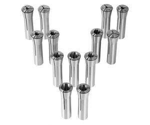 VEVOR Pinces de Serrage de Précision R8 13PCS 1/8''-7/8'' 3,2-22,2 mm Acier Carbone 45# TIR 0,0012"/30 μm avec 13 Boîtes de Rangement Étiquetées, pour Fraiseuse, Perceuses, Aléseuses, Centre d'Usinage