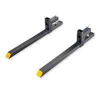 VEVOR Pinces sur Fourches à Palettes 1090x70x230 mm Fourches de Tracteur de Charge 907 kg Longueur Totale 109 cm avec Lame de Fourche 76 cm Fourches pour Chargeur Tracteur à Godet Chariot Élévateur