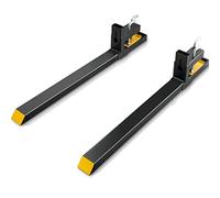 VEVOR Pinces sur Fourches à Palettes 1490x100x230 mm Fourches de Tracteur Charge 1814 kg Longueur Totale 149 cm avec Lame de Fourche 109 cm Fourches pour Chargeur Tracteur à Godet Chariot Élévateur