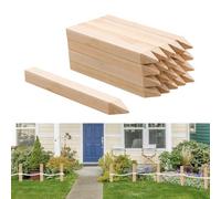 VEVOR Piquets de Clôture Jardin en Bois, Lot de 20, Poteaux Bois à Pointe 25,4 x 25,4 x 304,8 mm, Piquets pour Clôtures Anti-érosion, Délimiter Les Zones de Jardin, Support de Croissance de Plantes
