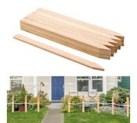 VEVOR Piquets de Clôture Jardin en Bois, Lot de 25, Poteaux Bois à Pointe 12,7 x 38,1 x 609,6 mm, Piquets pour Clôtures Anti-érosion, Délimiter les Zones de Jardin, Support de Croissance des Plantes