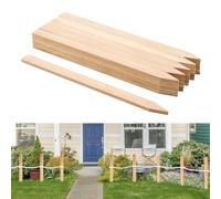VEVOR Piquets de Clôture Jardin en Bois, Lot de 25, Poteaux Bois à Pointe 12,7 x 38,1 x 609,6 mm, Piquets pour Clôtures Anti-érosion, Délimiter Les Zones de Jardin, Support de Croissance des Plantes