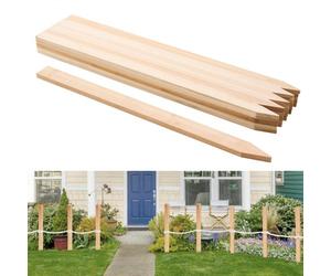 VEVOR Piquets de Clôture Jardin en Bois, Lot de 25, Poteaux Bois à Pointe 12,7 x 38,1 x 914,4 mm, Piquets pour Clôtures Anti-érosion, Délimiter les Zones de Jardin, Support de Croissance des Plantes