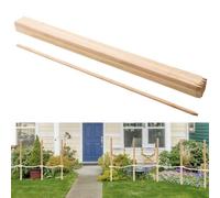 VEVOR Piquets de Clôture Jardin en Bois, Lot de 25, Poteaux Bois à Pointe 17,53 x 12,7 x 1219,2 mm, Piquets pour Clôtures Anti-érosion, Délimiter les Zones de Jardin, Support de Croissance des Plantes