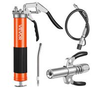 VEVOR Pistolet à Graisse Manuel 551 bar Pistolet Graisseur Poignée 0,4 L pour Machines Automobiles Agricoles Industrielles, Flexible 45,7 mm Raccord de Graisseur Tube d'Extension Rigide 1 Buse Pointue