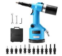 VEVOR Pistolet à Rivet Pneumatique Riveteuse Kit Outils avec 13 Têtes de Rivets