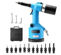 VEVOR Pistolet à Rivet Pneumatique Riveteuse Kit Outils avec 13 Têtes de Rivets