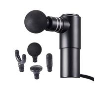 VEVOR Pistolet de massage musculaire, 4 vitesses, appareil de massage tissus profonds à percussion pour athlètes, masseur de muscles à 4 têtes portatif pour soulager la douleur, relaxation musculaire