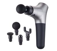 VEVOR Pistolet de massage musculaire, 6 vitesses, appareil de massage tissus profonds à percussion pour athlètes, masseur de muscles à 4 têtes portatif pour soulager la douleur, relaxation musculaire