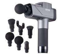 VEVOR Pistolet de massage tissus profonds masseur muscle à percussion 6 têtes