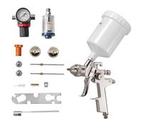 VEVOR Pistolet Pulvérisateur à Peinture Pneumatique LVLP par Gravité, 600 ml, avec 3 Buses 1,3 mm 1,4 mm 1,7 mm, Pistolet Professionnel à Peinture Automobile à Air Comprimé, pour Meubles et Voitures