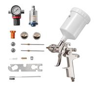 VEVOR Pistolet Pulvérisateur à Peinture Pneumatique LVLP par Gravité, 600 ml, avec 3 Buses 1,3 mm 1,4 mm 1,7 mm, Pistolet Professionnel à Peinture Automobile à Air Comprimé, pour Meubles et Voitures