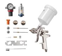 VEVOR Pistolet Pulvérisateur Peinture Pneumatique LVLP par Gravité avec 3 Buses