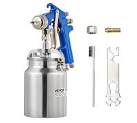 VEVOR Pistolet peinture pneumatique 1000 cc – buse 1,8 mm, débit et volume d'air réglables